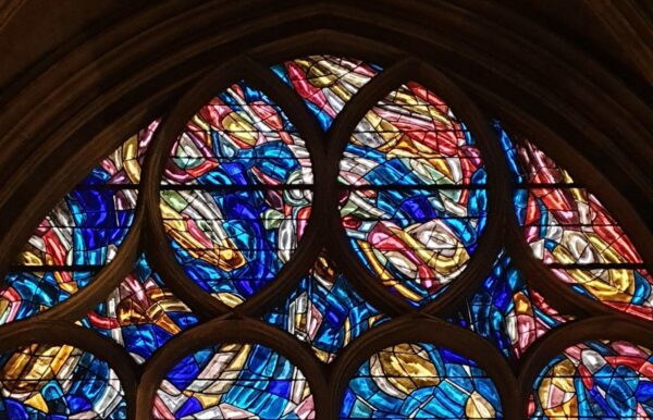 Visit Medieval Paris Francoise R - stain glass St Severin church