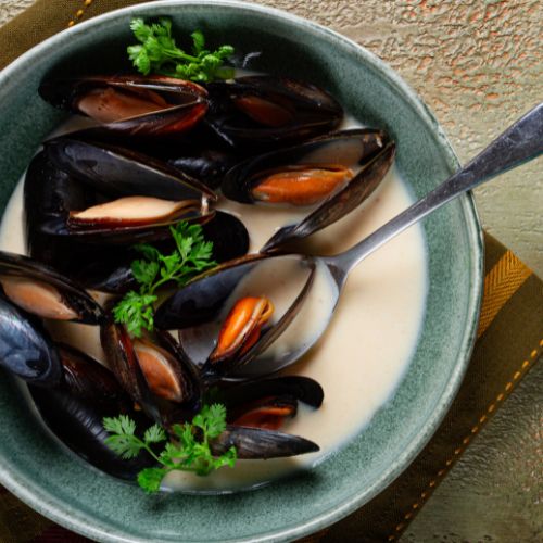 assiette de mouclade Charentaise