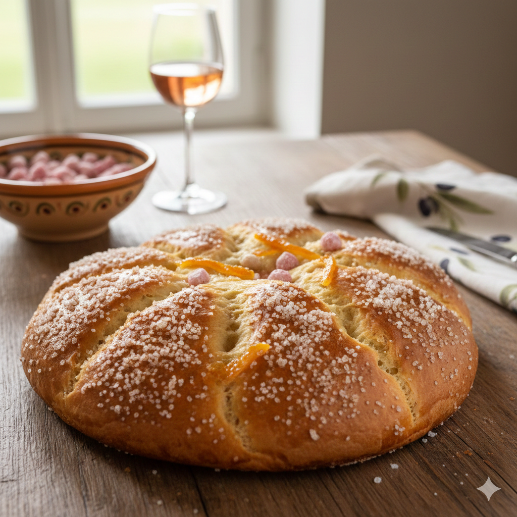 fougasse aigues morte sur une table
